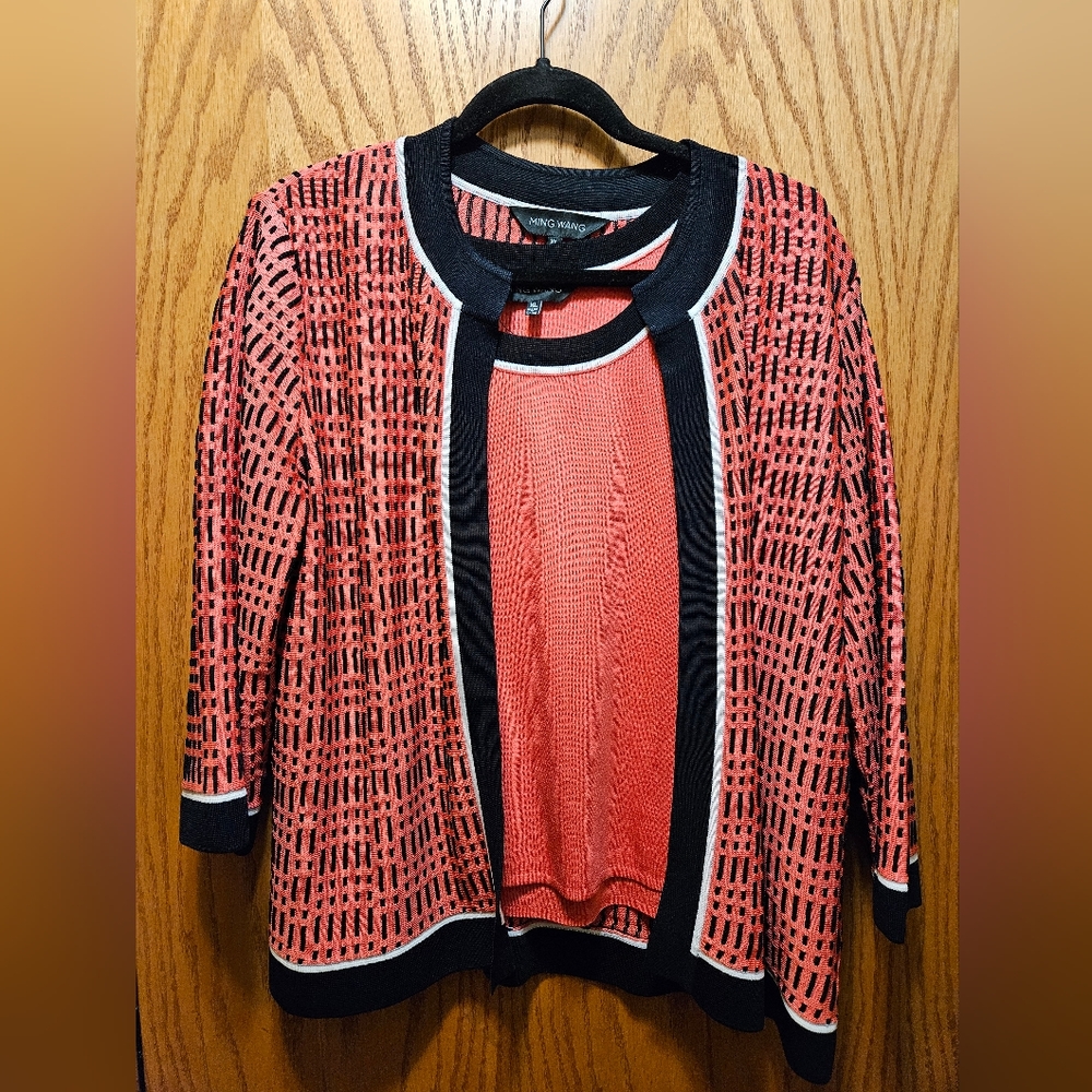 Ming Wang 2-piece jacket